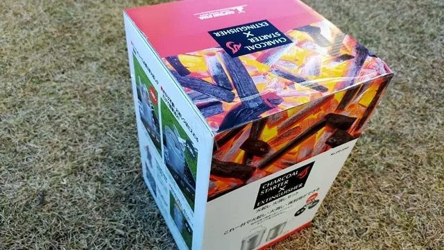 キャプテンスタッグの水冷式七輪が届いた箱